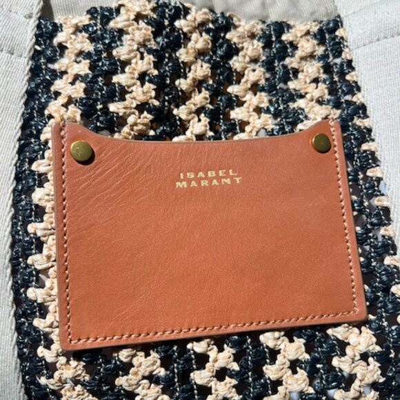 ISABEL MARANT striped straw tote - Picture 4 of 8